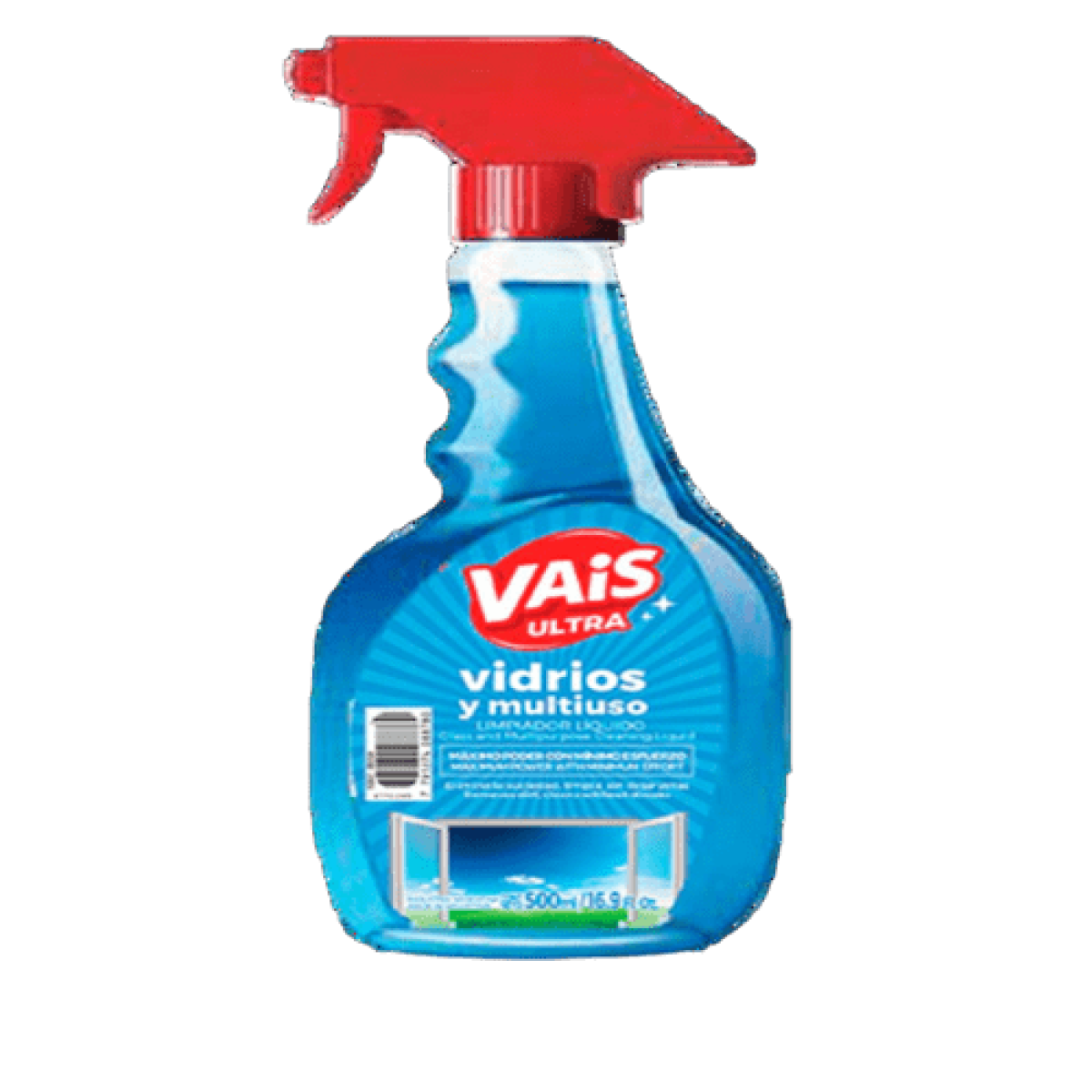 Vais Ultra Limpiador liquido Vidrios y Multiuso x500 ml. GATILLO 