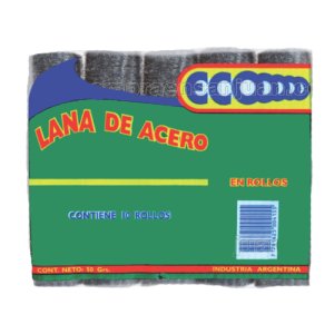 Lana de Acero Ecoo x50 Grs. (x20 Unidades)