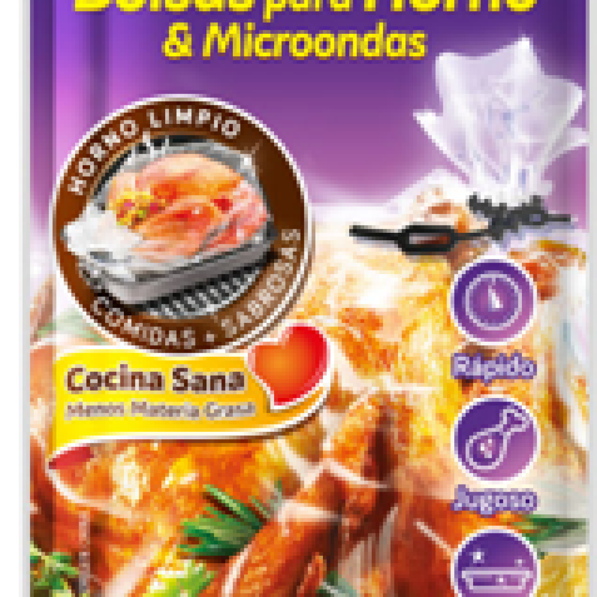 Bolsas para Horno y Microondas x8 Unid. BOLZIP