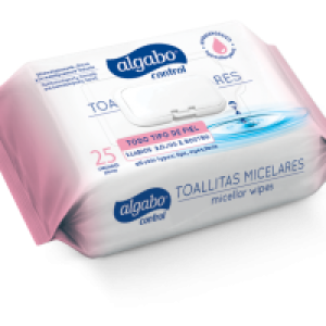 Toallitas Micelares Desmaquillantes Algabo x25 Unid.