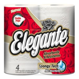 Papel Higienico Elegante 4X20X10 D.H (ROJO)
