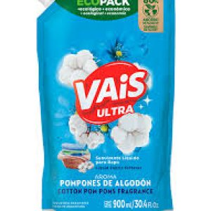Suavizante Vais Ultra x900 ml. Repuesto Pompones de Algodon