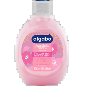 Jabon Liquido Algabo x300 ml. Flower mix (rosa)