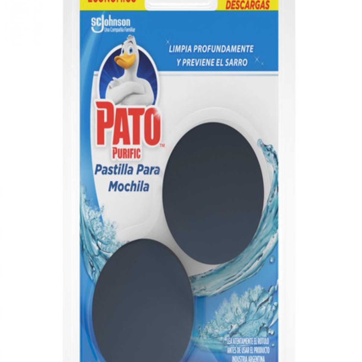 Pato Pastilla Para Mochila Fresh x2x80grs