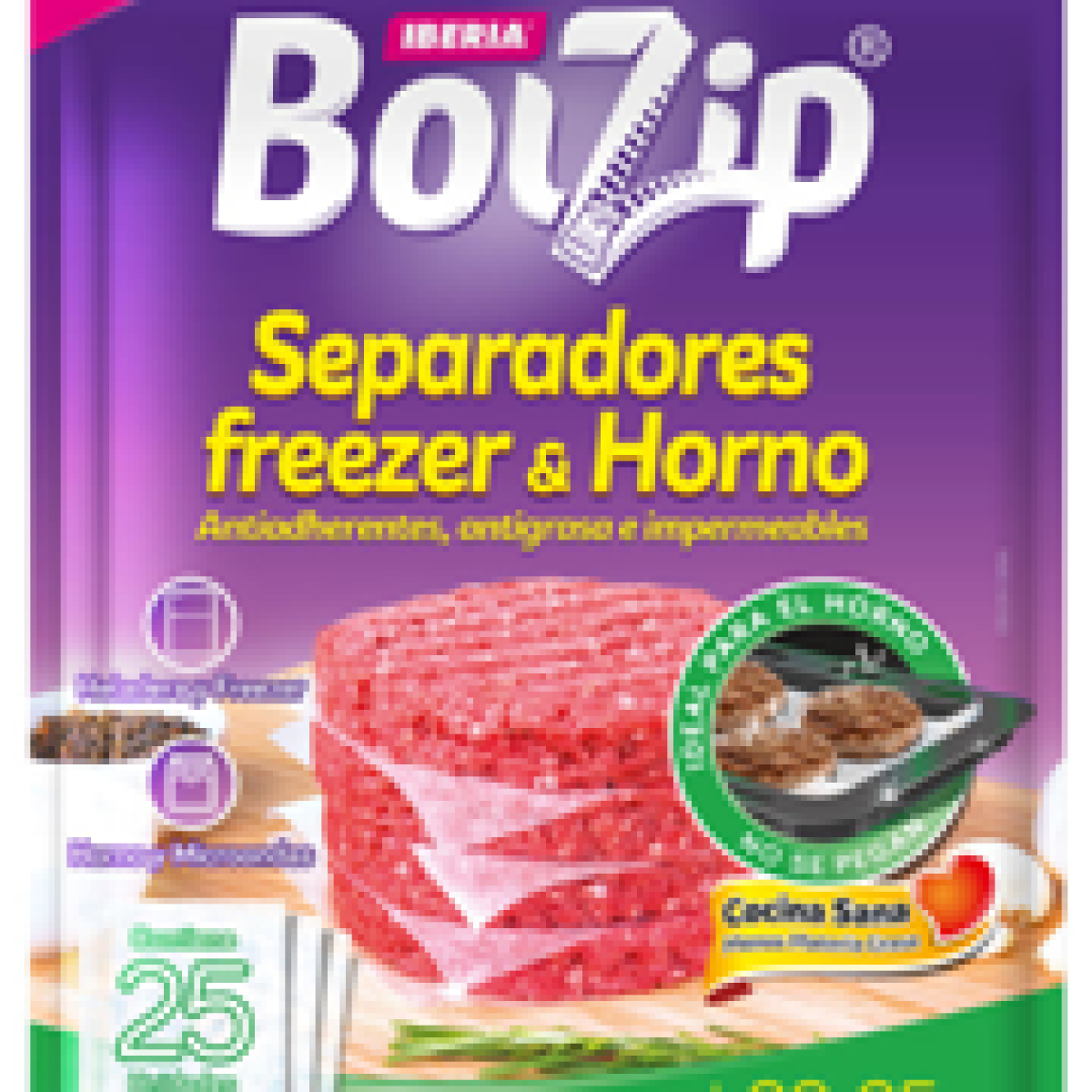 Separador para Freezer y Horno x25 Unid. BOLZIP