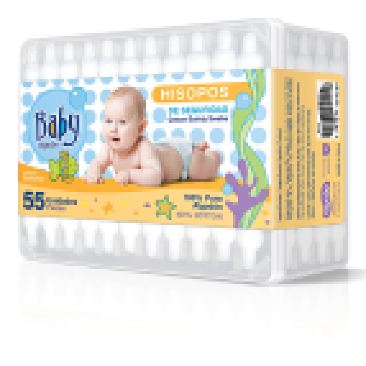 Hisopos Algabo x55 Unid. BEBE
