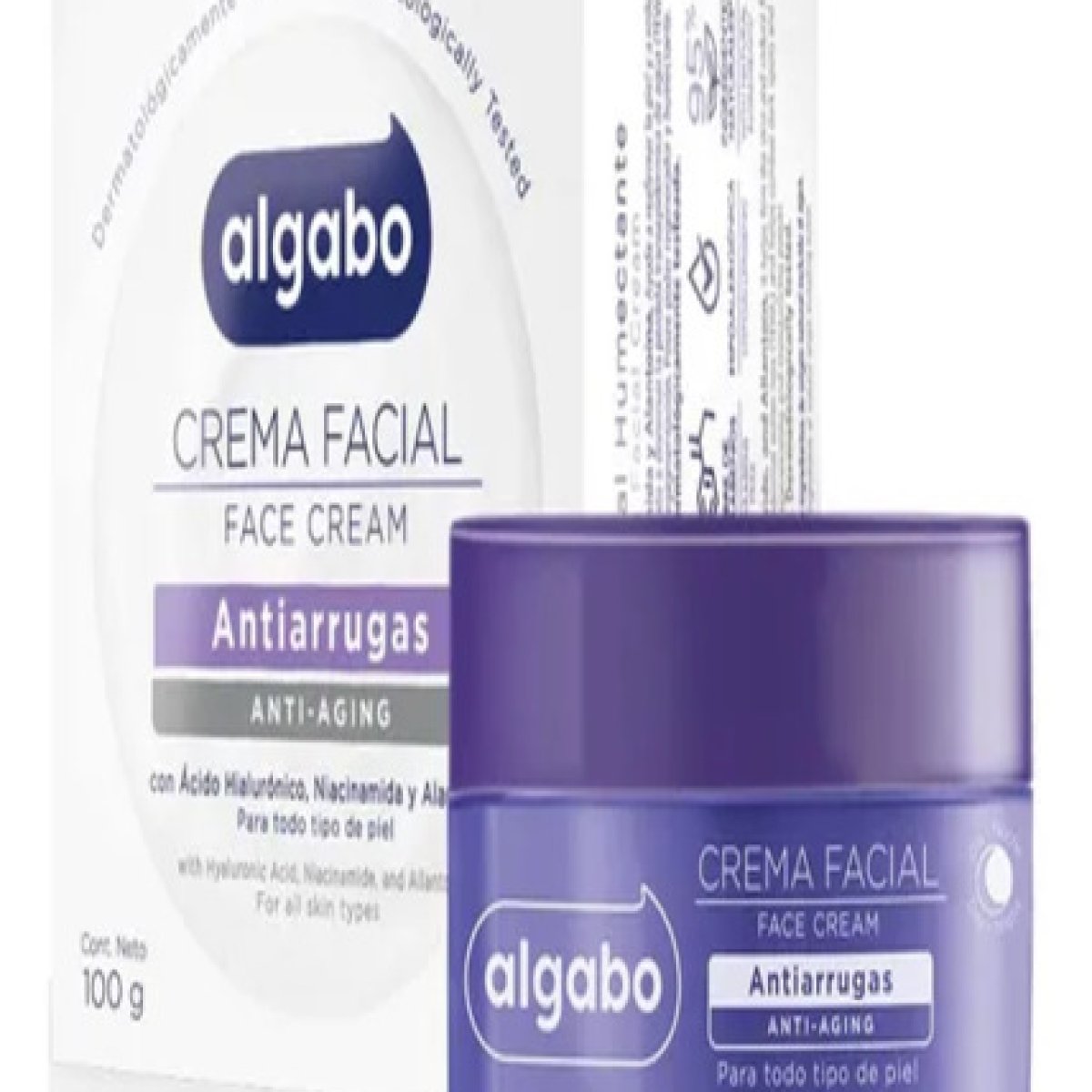 Crema Facial Antiarrugas x100 grs 