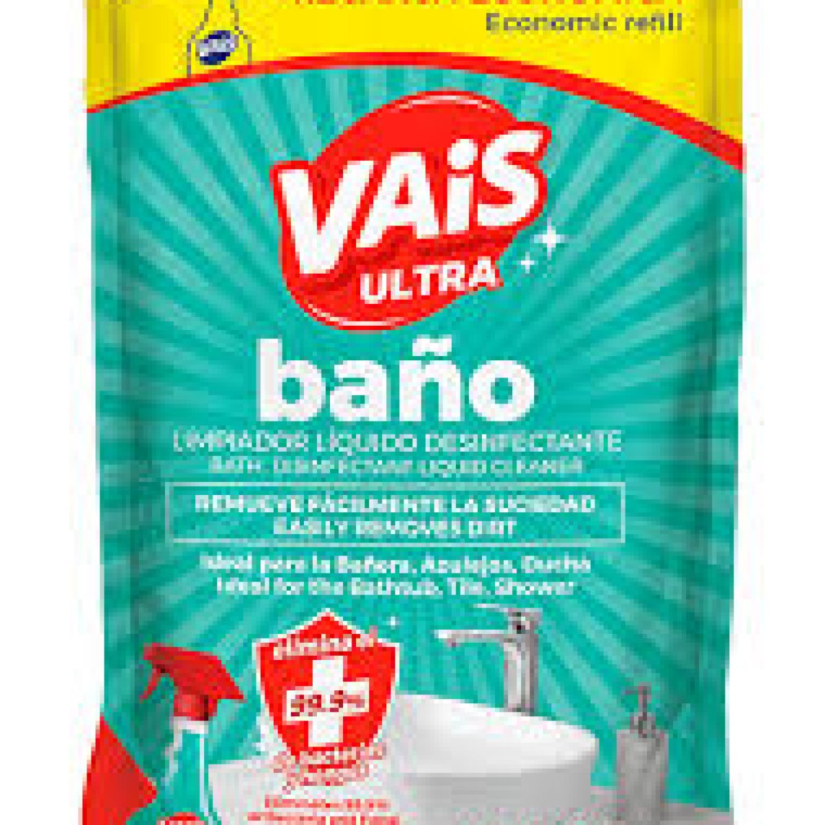 Limpiador Liquido Vais Ultra x500 ml. REPUESTO Baño