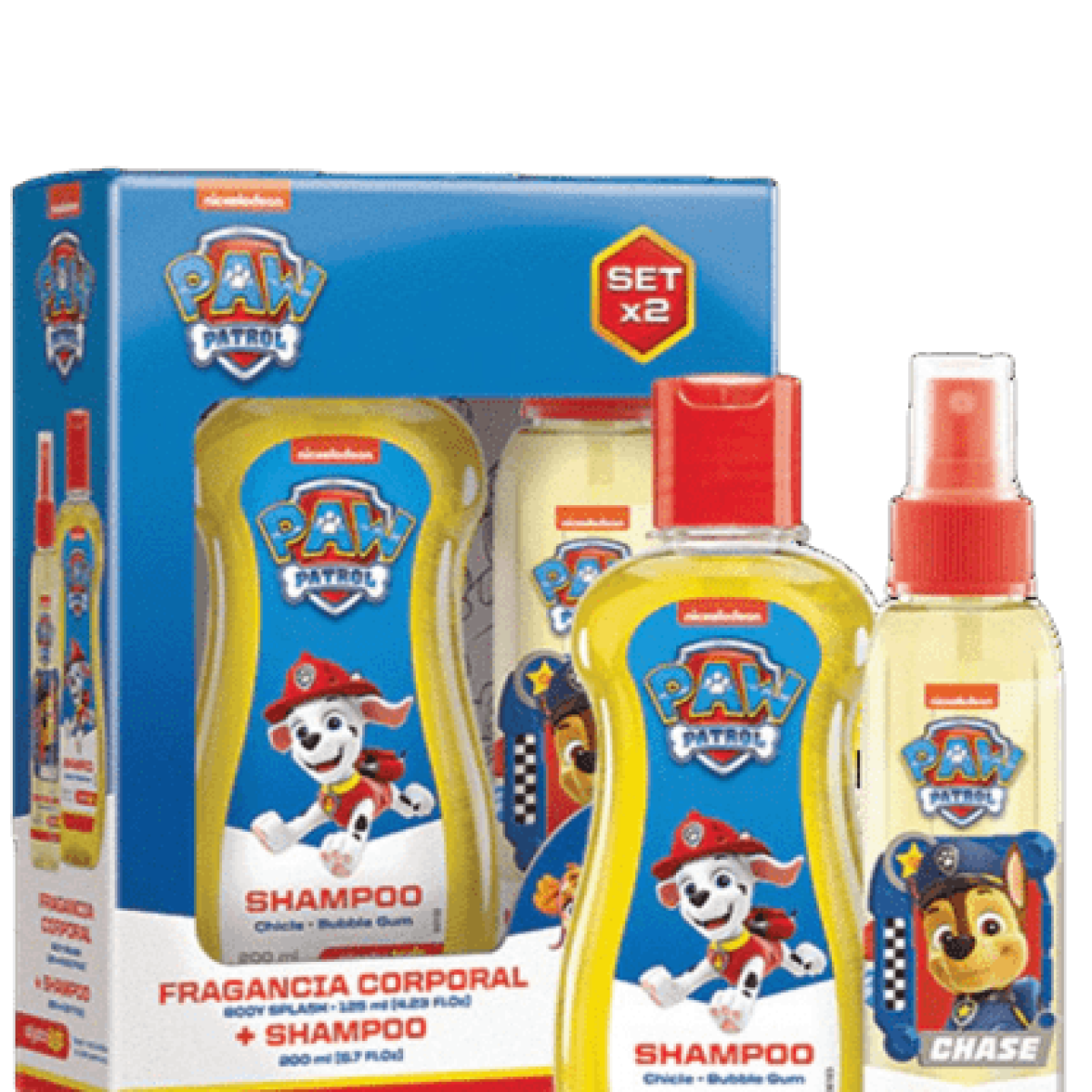  Set X2 Paw Patrol Body Splash 125ml + Shampoo 200ml